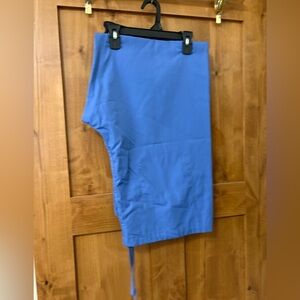 Royal Blue drawstring scrubs size XL New